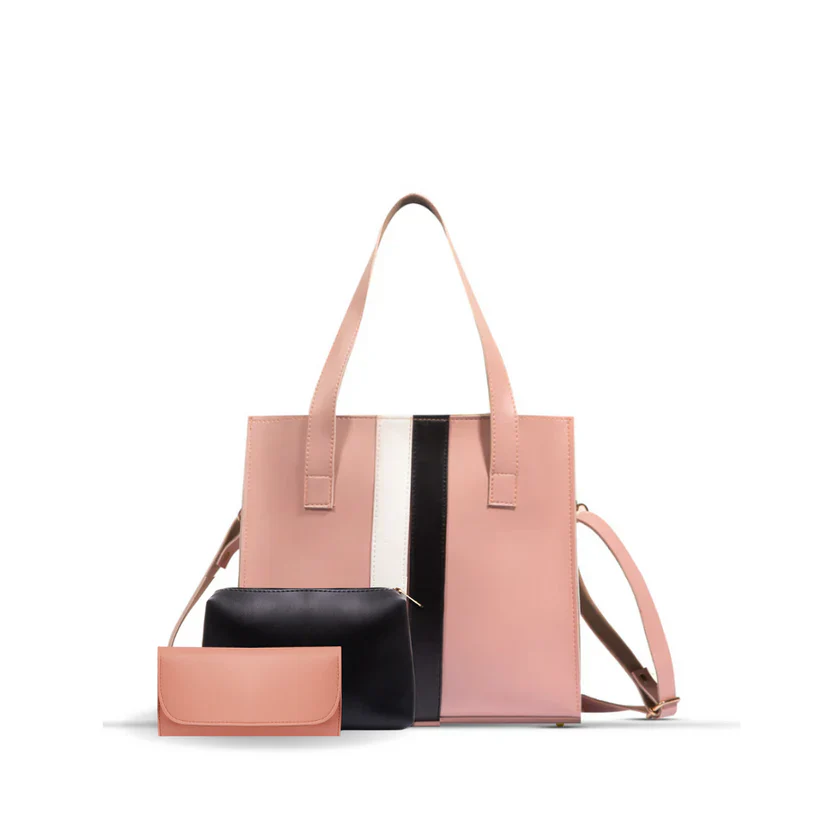 Blend 3 Pcs Black Ladies Tote Bag