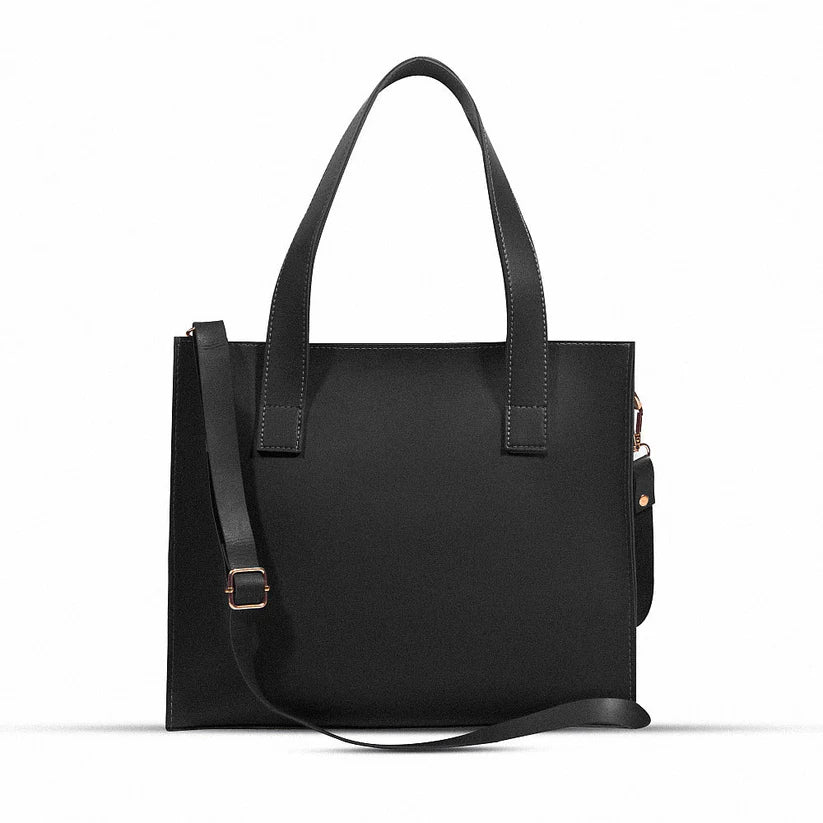 Blend 3 Pcs Black Ladies Tote Bag