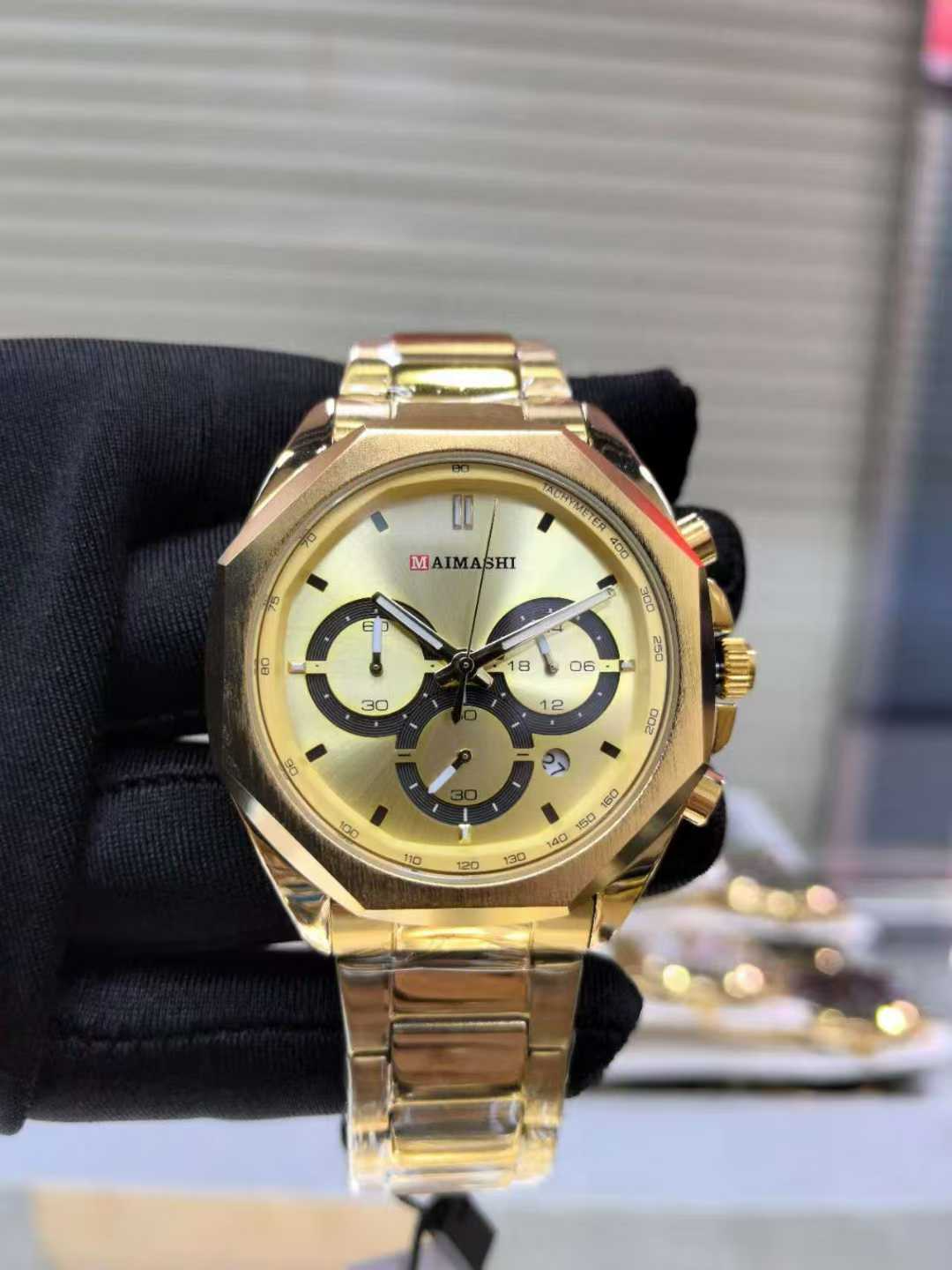 MAIMASHI Original Watches Gent's Collection Chronograph Edition China Assembled Water Resistant Model No. M-3344