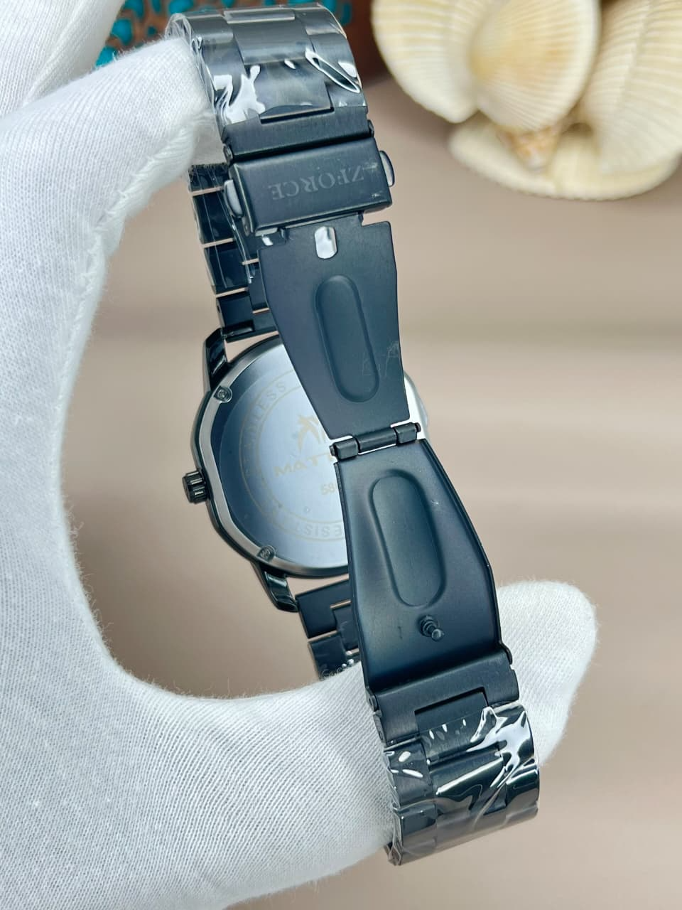 MATTURI Gents Steel Chain Down Second & Date