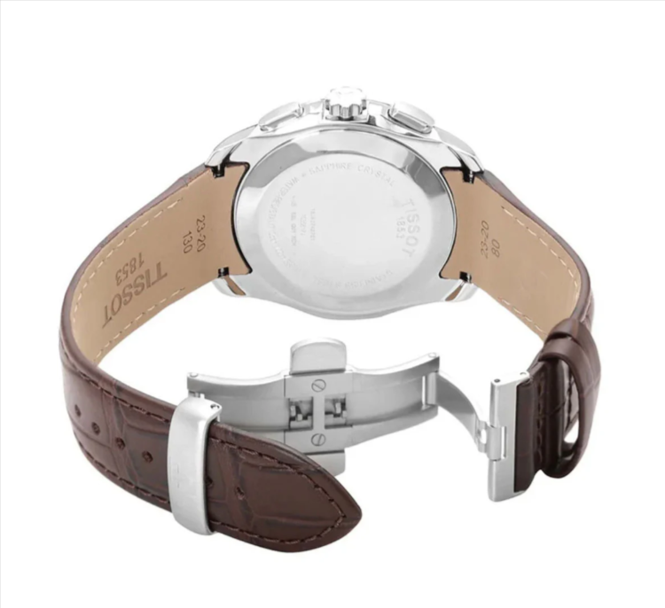 Tis-1853 Chronograph Leather Strap Watch