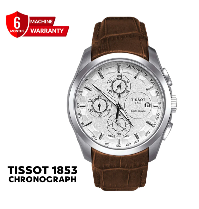 Tis-1853 Chronograph Leather Strap Watch