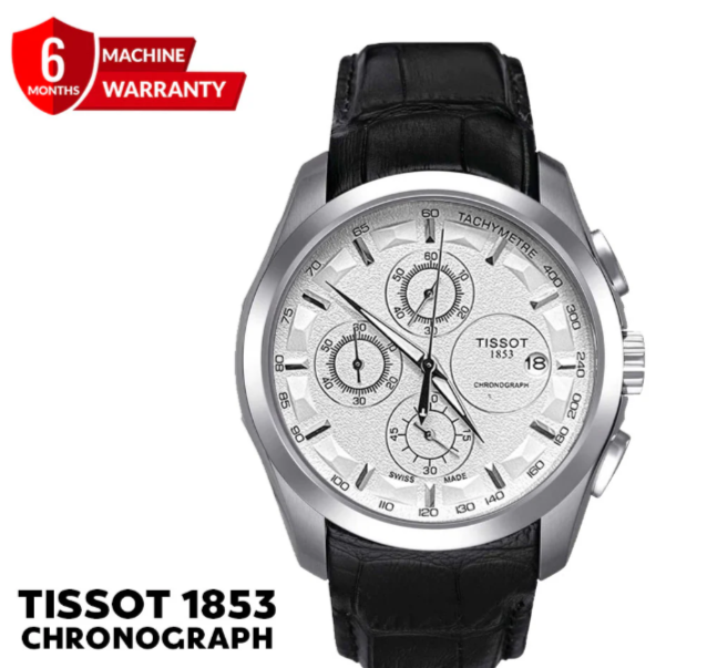 Tis-1853 Chronograph Leather Strap Watch