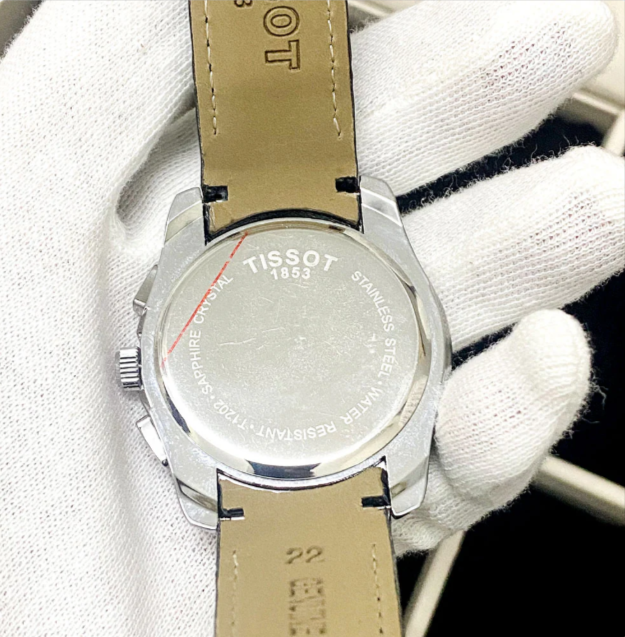 Tis-1853 Chronograph Leather Strap Watch