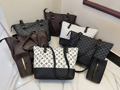 Lv High Quality Tote Bag With Clutch Wallet