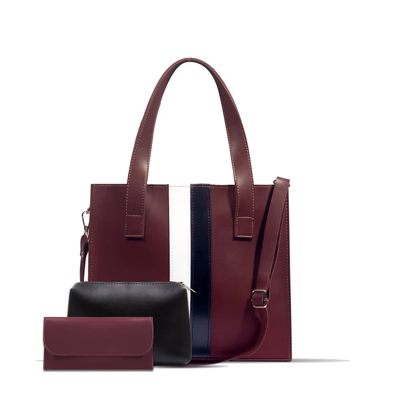 Blend 3 Pcs Black Ladies Tote Bag
