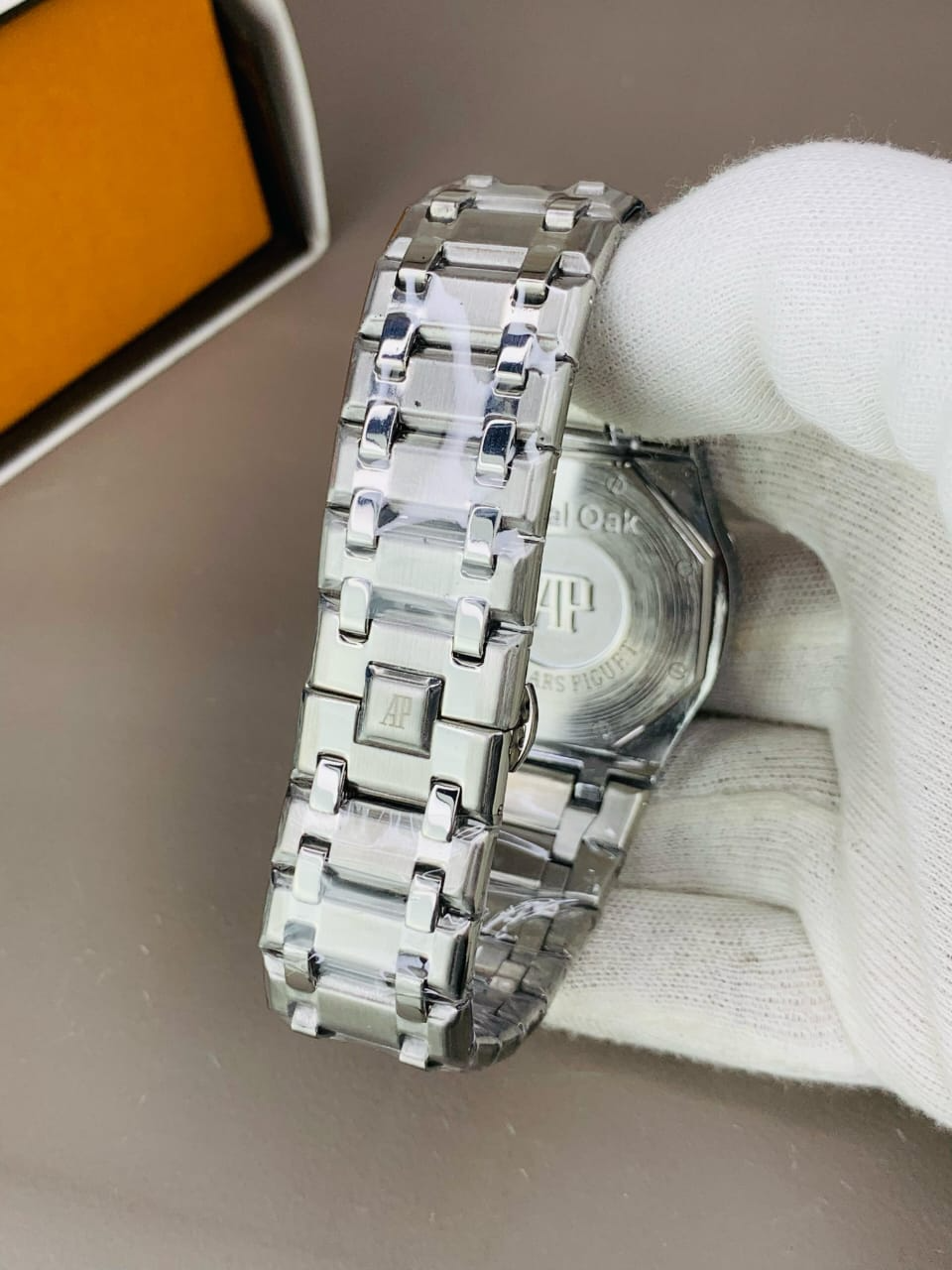 AP Royal Oak Diamond Bezel Stainless Steel Chain