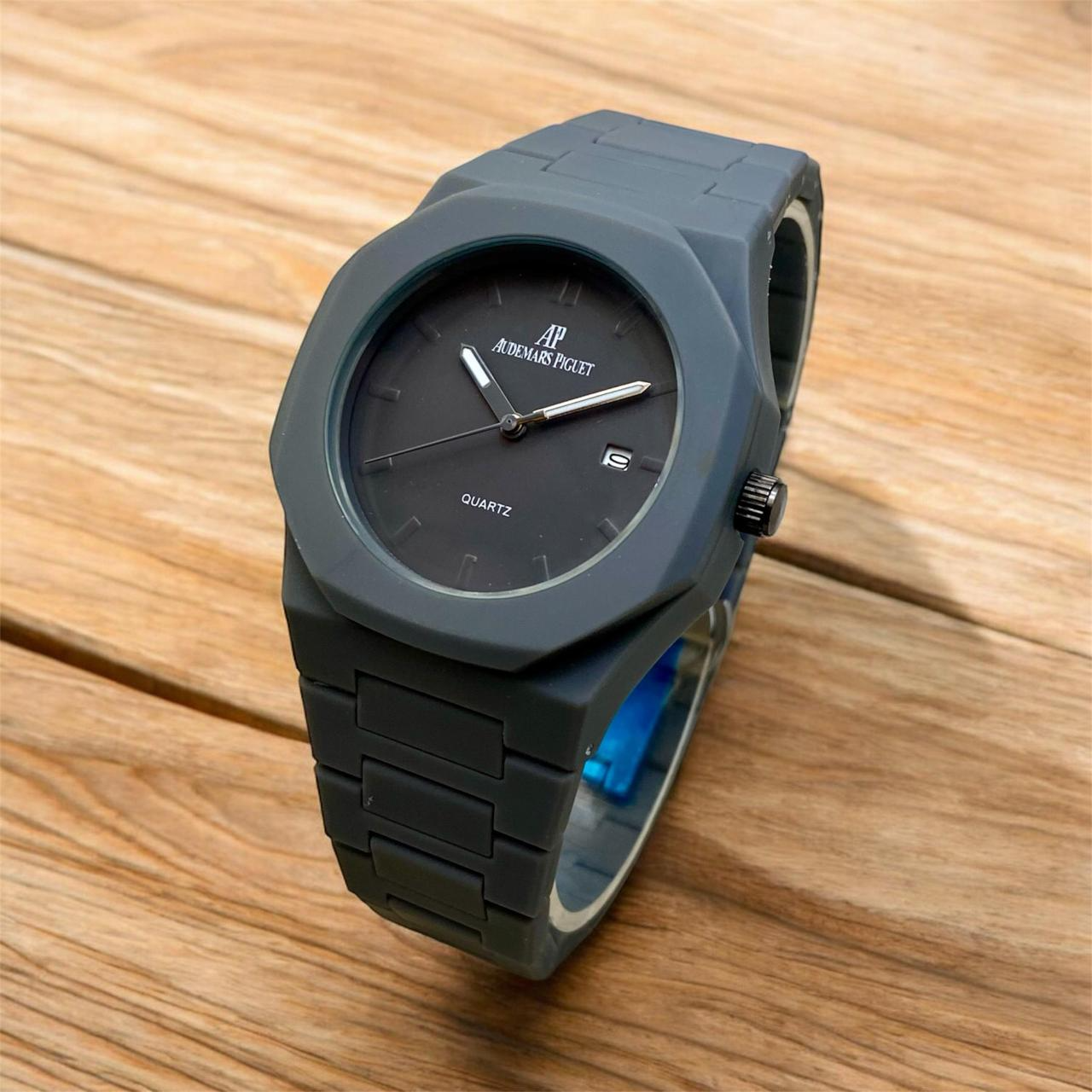 Aura AP Style Watch – Lightweight Fiber Chain with Date