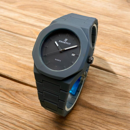 Aura AP Style Watch – Lightweight Fiber Chain with Date