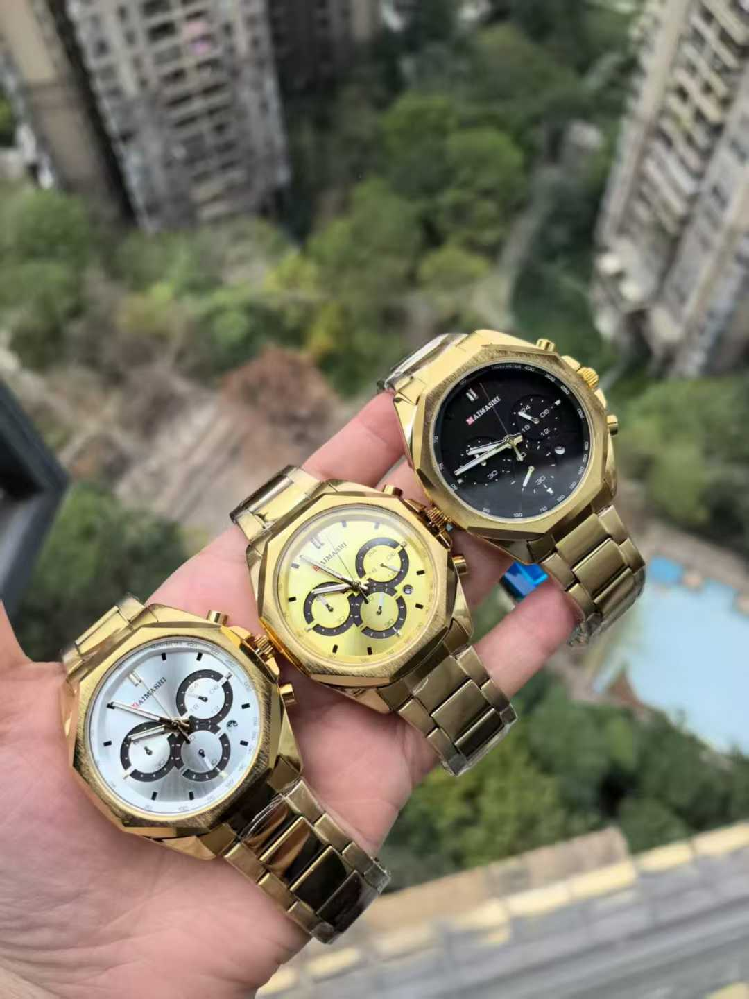 MAIMASHI Original Watches Gent's Collection Chronograph Edition China Assembled Water Resistant Model No. M-3344