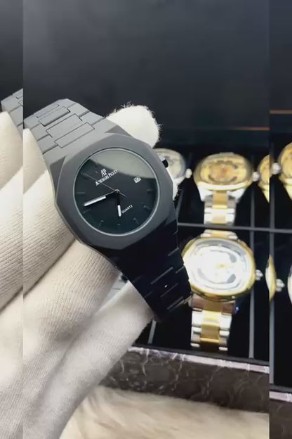 Aura AP Style Watch – Lightweight Fiber Chain with Date