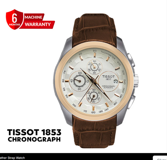 Tis-1853 Chronograph Leather Strap Watch